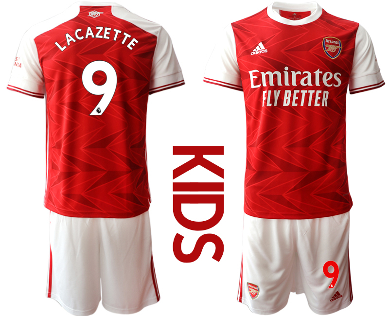Cheap Youth 2020-2021 club Arsenal home 9 red Soccer Jerseys